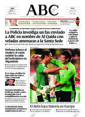 ABC SEVILLA 24-08-2005 página 1