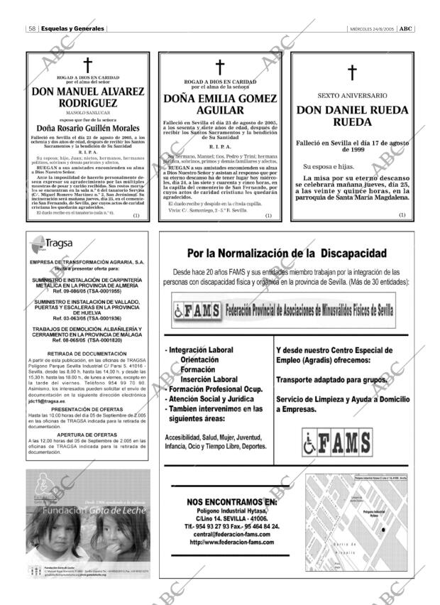ABC SEVILLA 24-08-2005 página 58