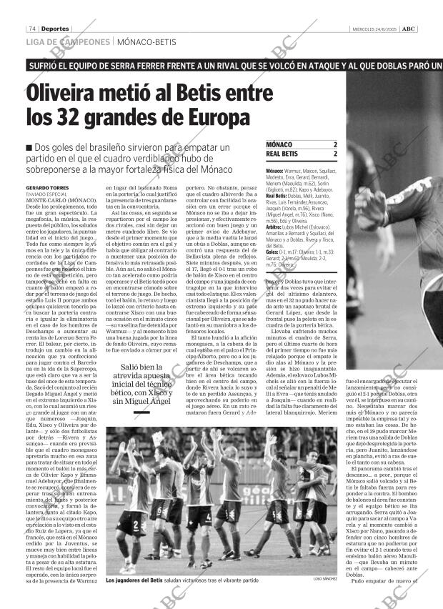 ABC SEVILLA 24-08-2005 página 74