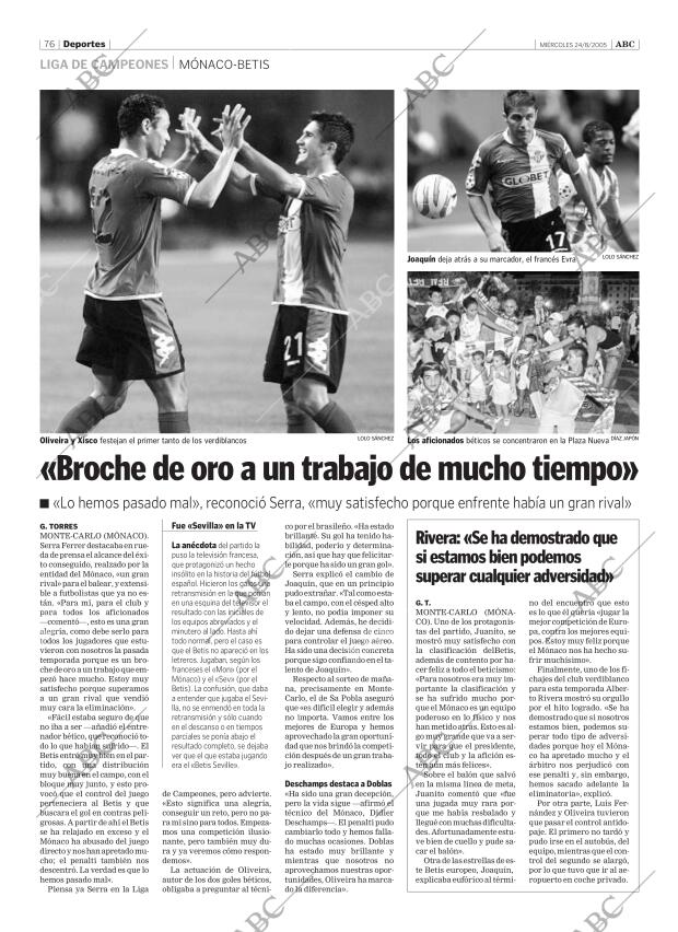 ABC SEVILLA 24-08-2005 página 76