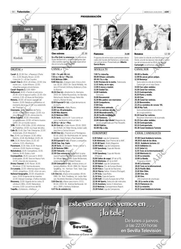ABC SEVILLA 24-08-2005 página 98