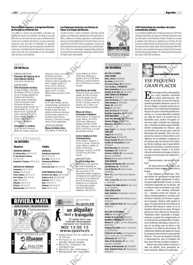 ABC SEVILLA 25-08-2005 página 21