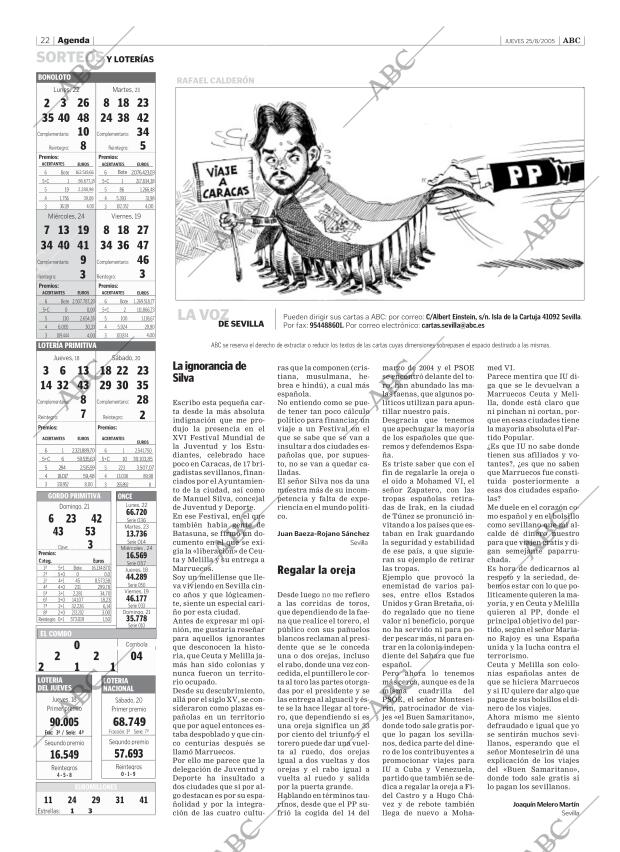 ABC SEVILLA 25-08-2005 página 22