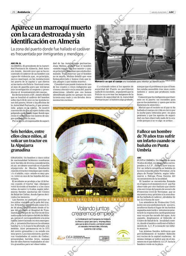 ABC SEVILLA 25-08-2005 página 28