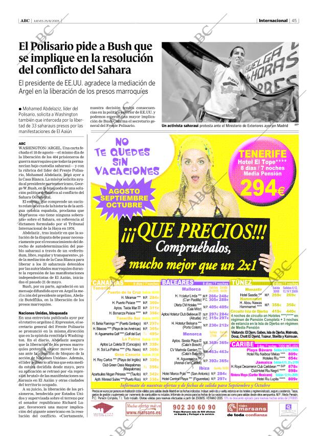 ABC SEVILLA 25-08-2005 página 45