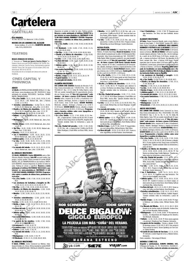 ABC SEVILLA 25-08-2005 página 58
