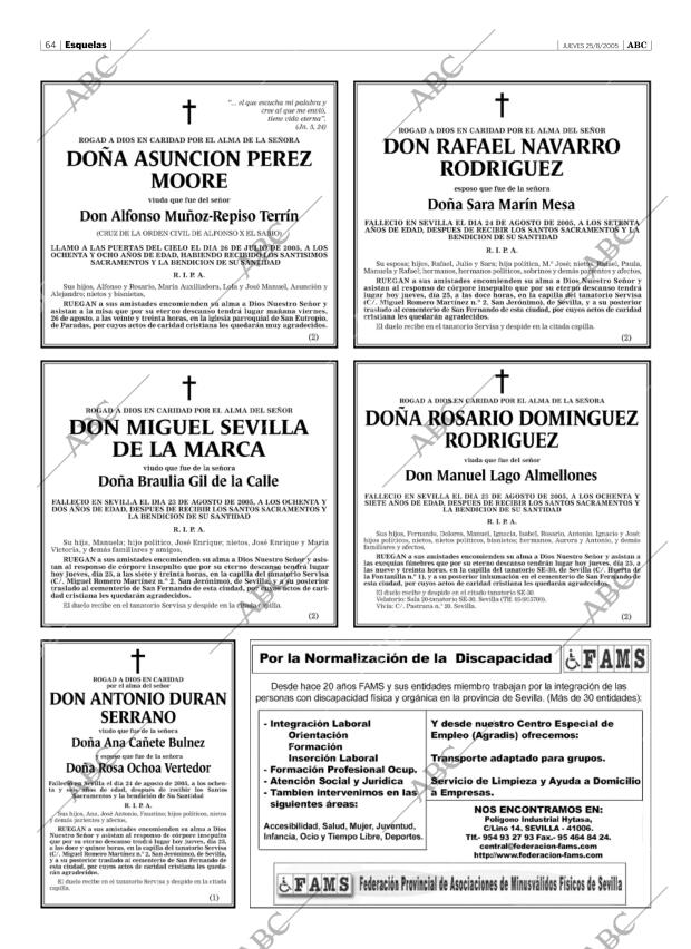 ABC SEVILLA 25-08-2005 página 64