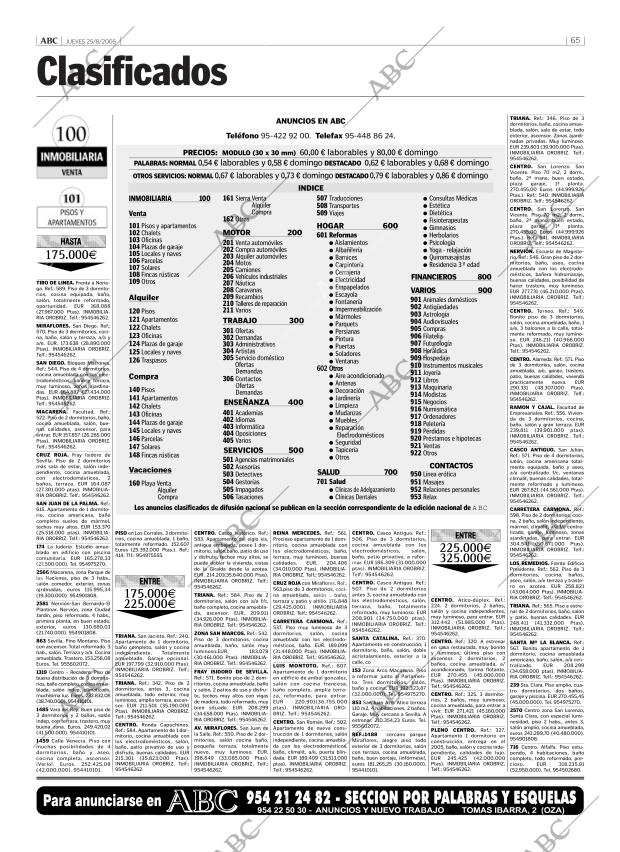 ABC SEVILLA 25-08-2005 página 65