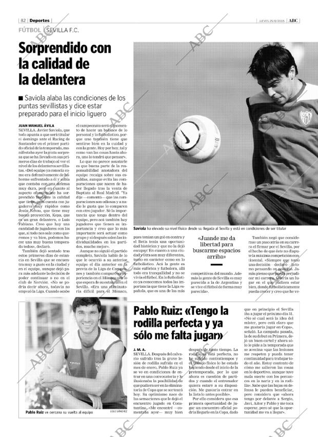 ABC SEVILLA 25-08-2005 página 82