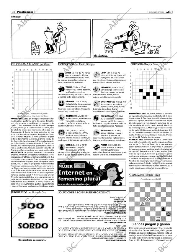 ABC SEVILLA 25-08-2005 página 98