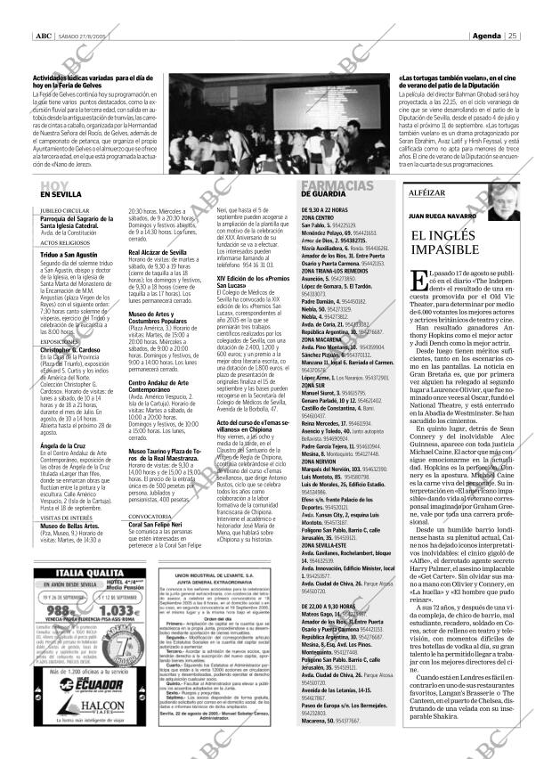 ABC SEVILLA 27-08-2005 página 25