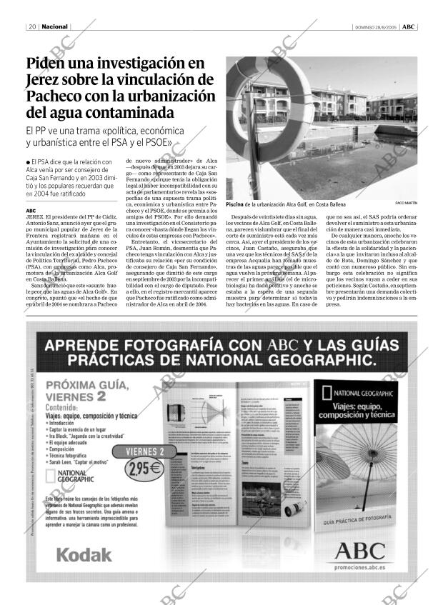ABC MADRID 28-08-2005 página 20