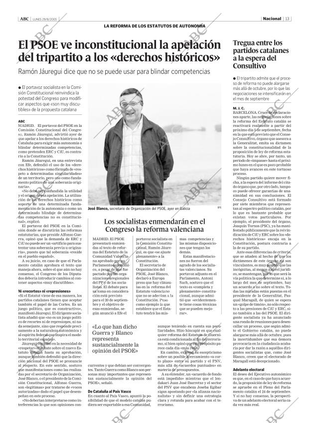 ABC MADRID 29-08-2005 página 13