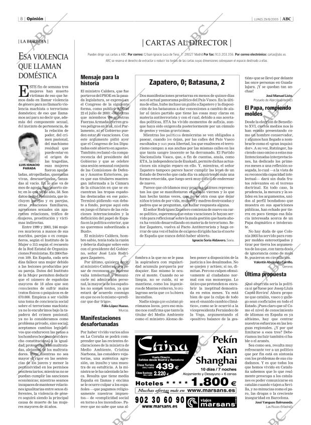 ABC MADRID 29-08-2005 página 8