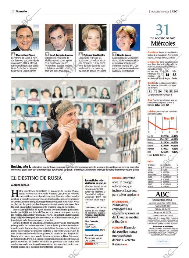 ABC MADRID 31-08-2005 página 2