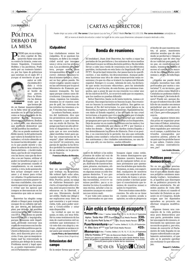 ABC MADRID 31-08-2005 página 8