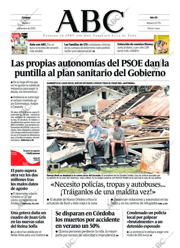 ABC CORDOBA 03-09-2005 página 1
