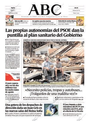 ABC MADRID 03-09-2005 página 1