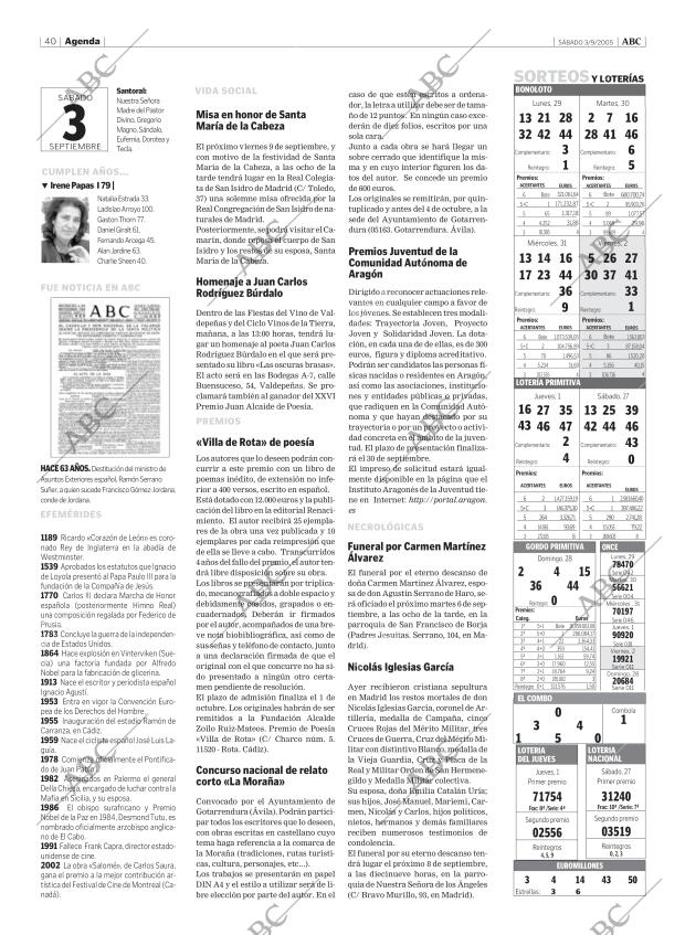 ABC MADRID 03-09-2005 página 40