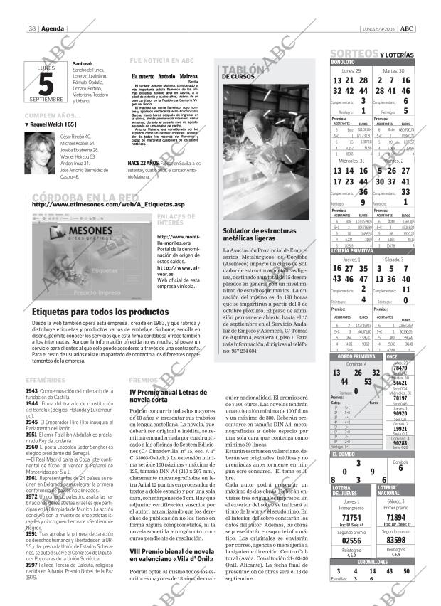 ABC CORDOBA 05-09-2005 página 38