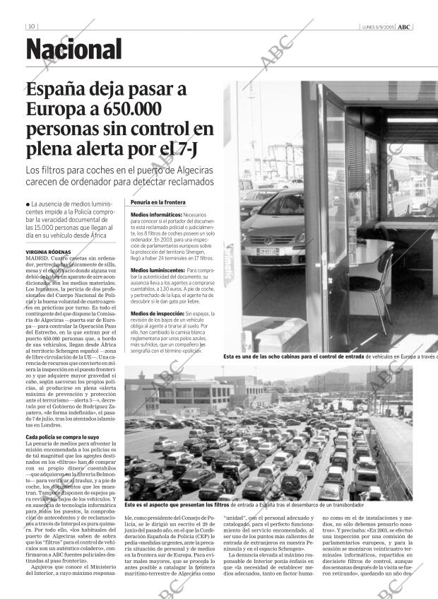 ABC MADRID 05-09-2005 página 10