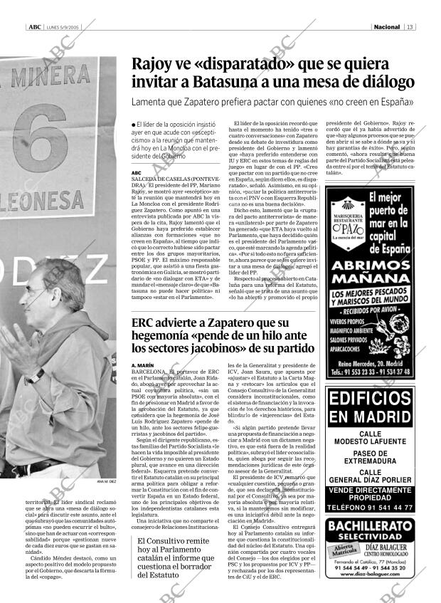 ABC MADRID 05-09-2005 página 13