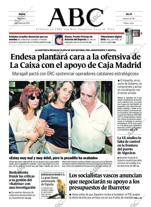 ABC MADRID 07-09-2005 página 1
