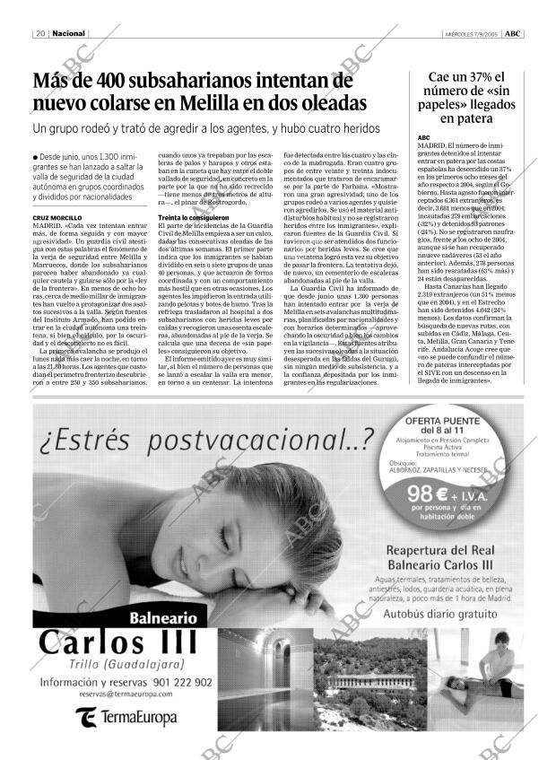 ABC MADRID 07-09-2005 página 20