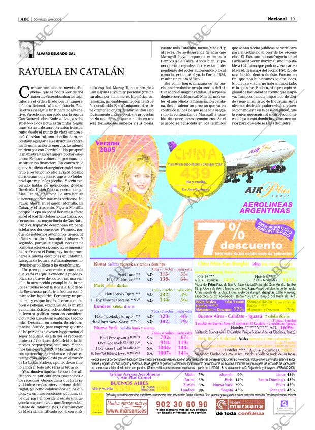 ABC MADRID 11-09-2005 página 19