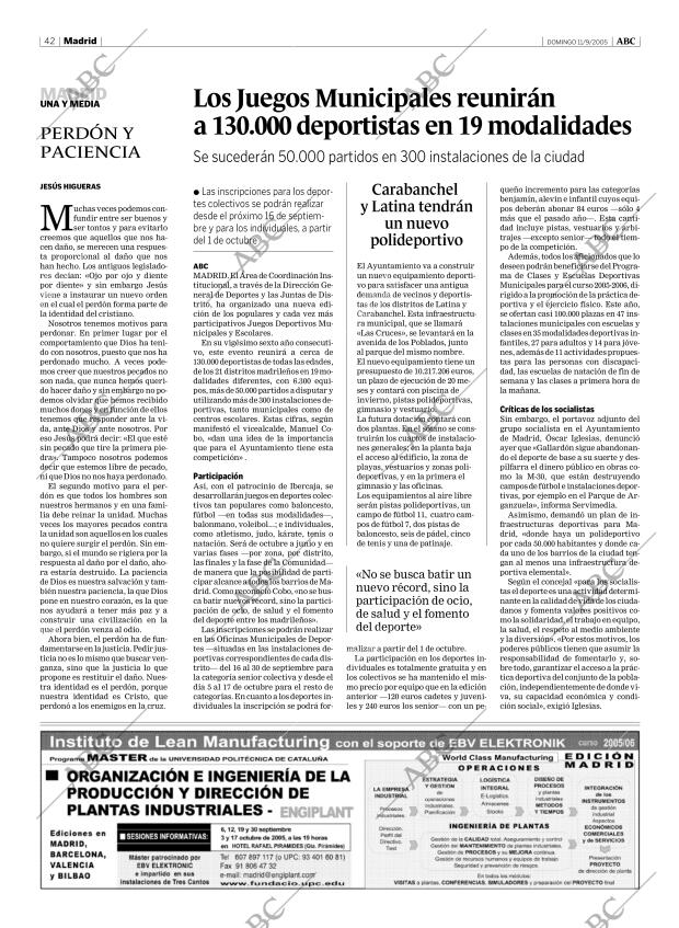 ABC MADRID 11-09-2005 página 42