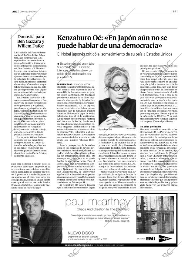 ABC MADRID 11-09-2005 página 69