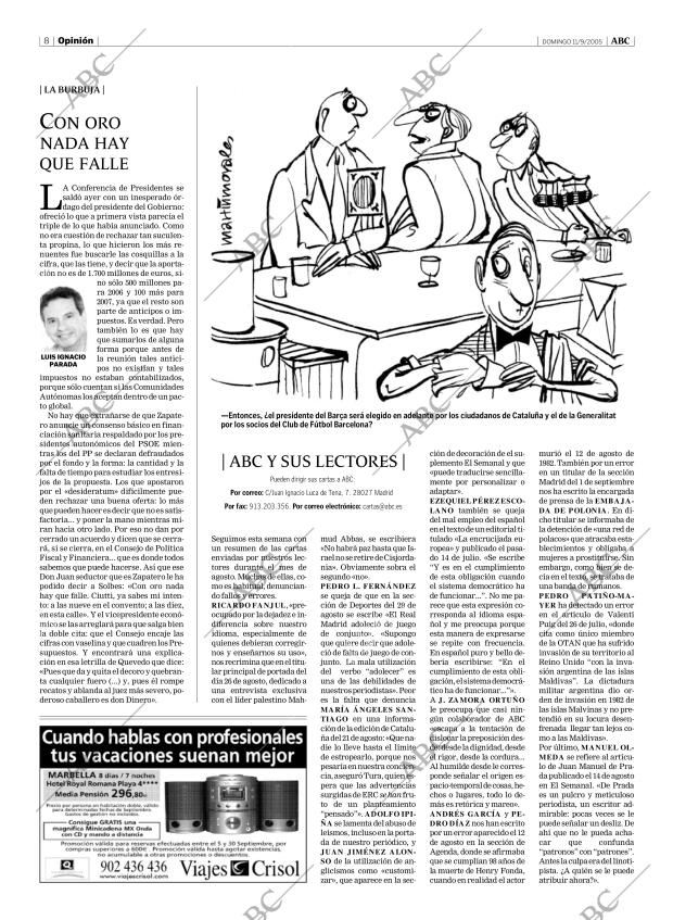ABC MADRID 11-09-2005 página 8
