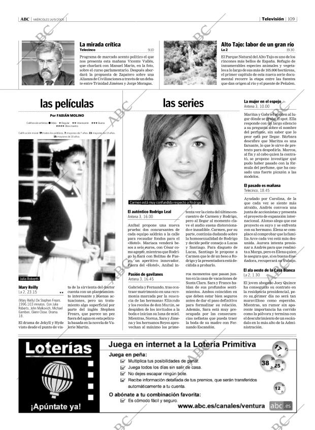 ABC MADRID 14-09-2005 página 109