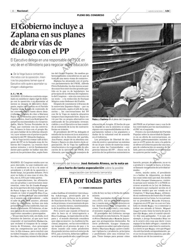 ABC MADRID 15-09-2005 página 16