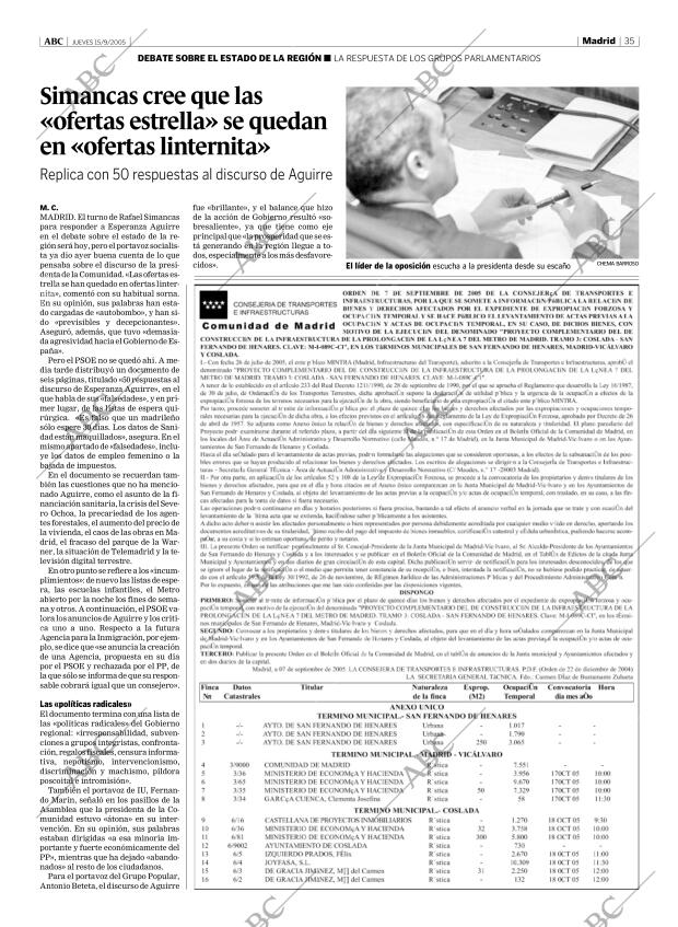 ABC MADRID 15-09-2005 página 35