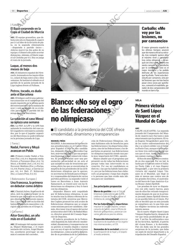ABC MADRID 15-09-2005 página 98