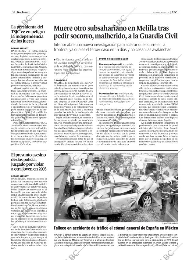 ABC CORDOBA 16-09-2005 página 18