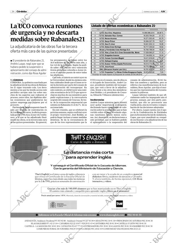 ABC CORDOBA 16-09-2005 página 34