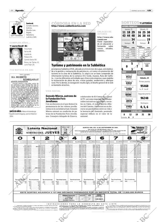 ABC CORDOBA 16-09-2005 página 44