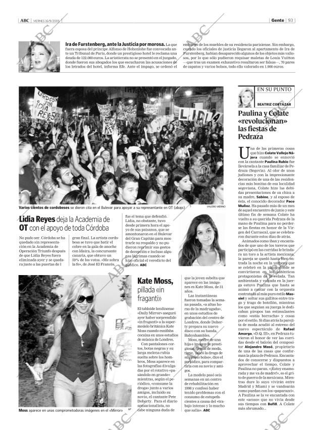 ABC CORDOBA 16-09-2005 página 93
