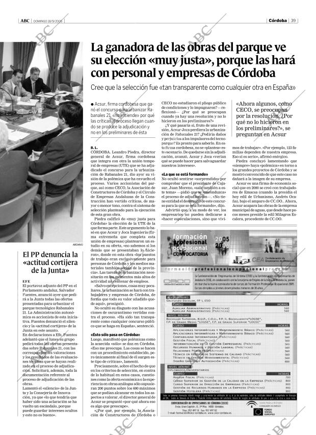 ABC CORDOBA 18-09-2005 página 39