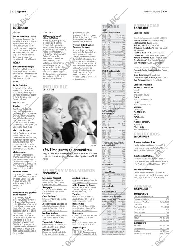 ABC CORDOBA 18-09-2005 página 52