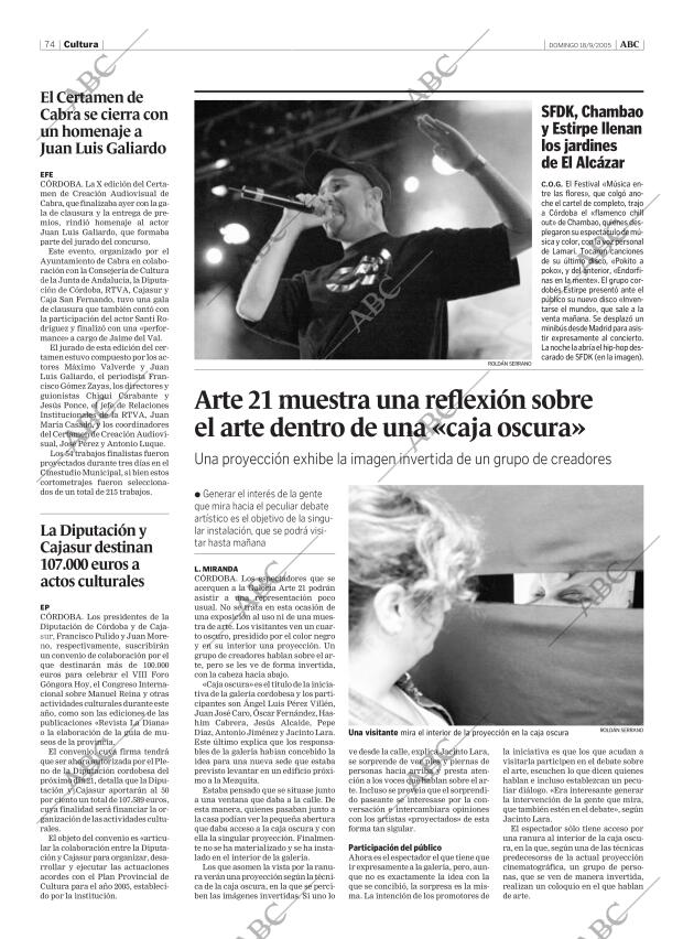 ABC CORDOBA 18-09-2005 página 74