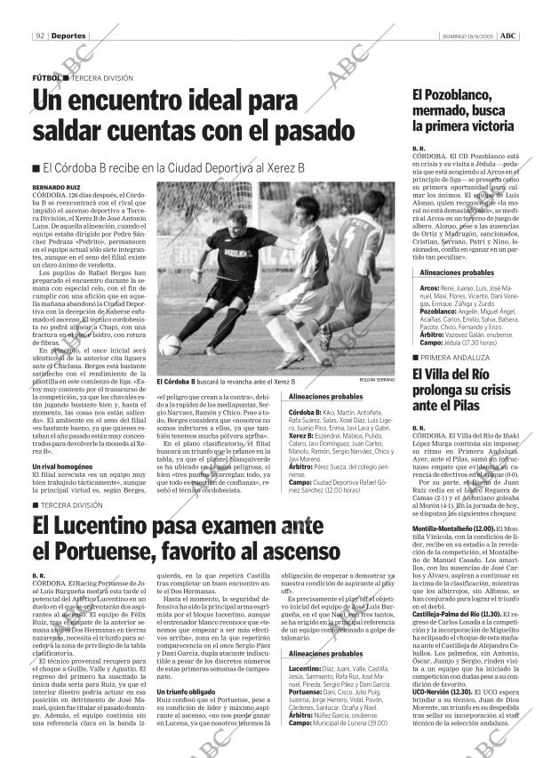 ABC CORDOBA 18-09-2005 página 92