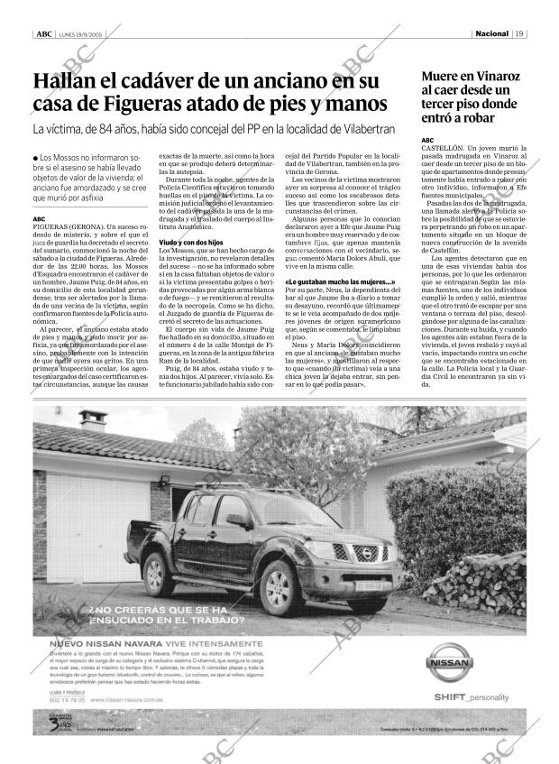 ABC MADRID 19-09-2005 página 19