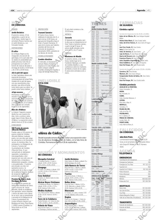 ABC CORDOBA 20-09-2005 página 45