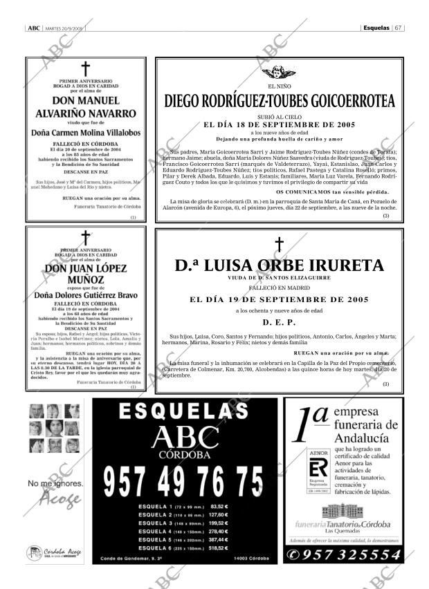 ABC CORDOBA 20-09-2005 página 67