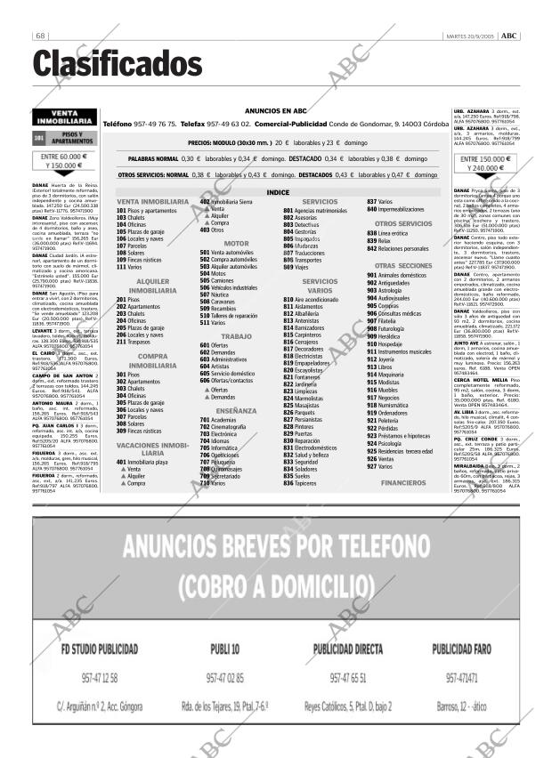 ABC CORDOBA 20-09-2005 página 68