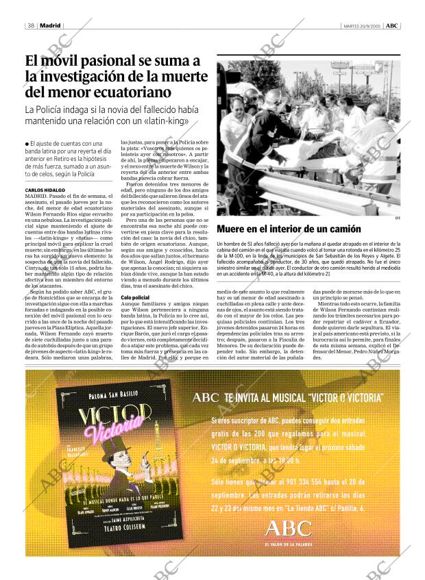 ABC MADRID 20-09-2005 página 38