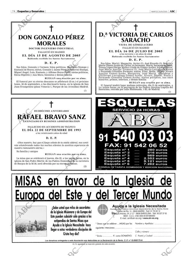 ABC MADRID 20-09-2005 página 74